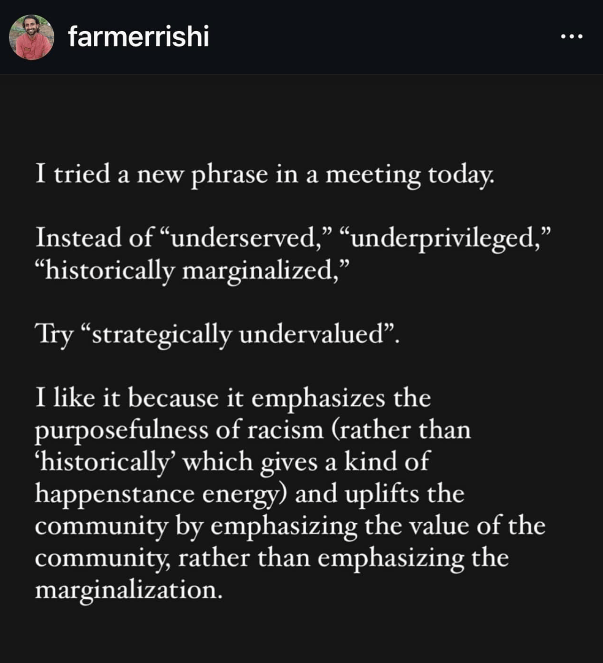 Strategically Undervalued, A&nbsp;Prayer